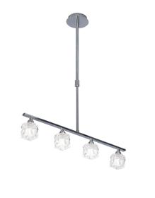 M1847  Ice Telescopic Pendant 4 Light